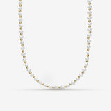 Dianne Dainty Pearls & Gold Beaded Necklace
