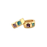Gold Gemstone Earrings