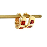Gold Gemstone Earrings