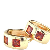Gold Gemstone Earrings