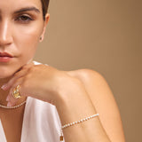 Dianne Dainty Pearls & Gold Beaded Bracelet